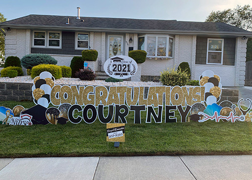 Congratulations Courtney Lawn Sign