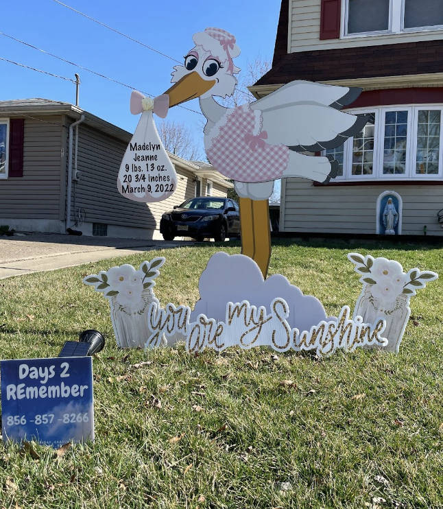 Stork Lawn Sign