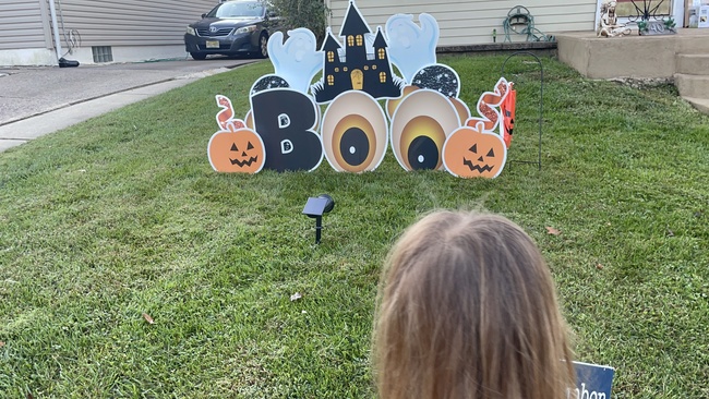 Halloween Yard Sign Display
