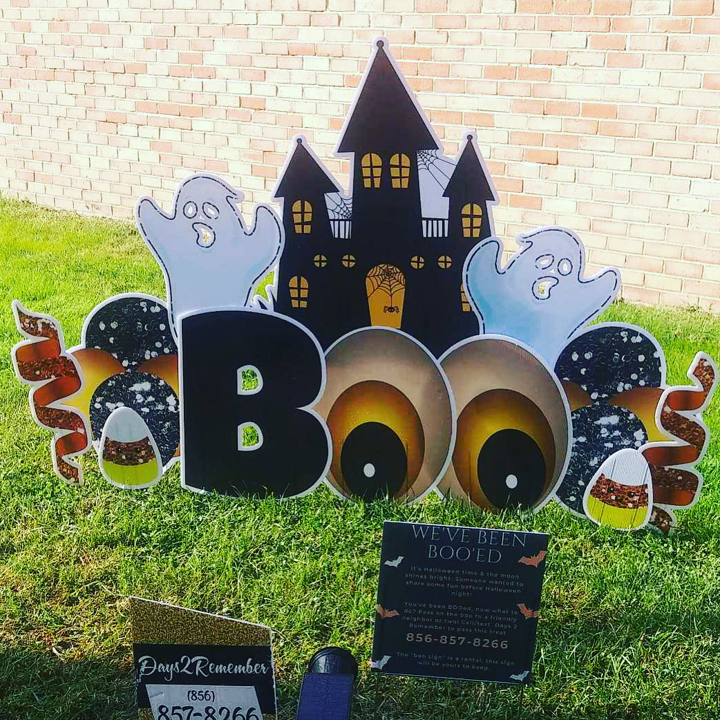 Halloween Boo sign