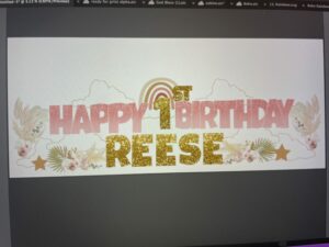 Birthday Sign Design