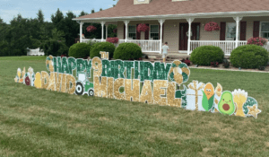 9th Birthday Lawn Sign