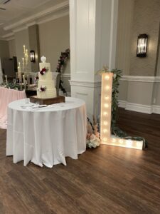 Marquee Light Up Letter at Wedding
