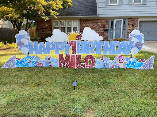 Yard Birthday Sign for first birthday