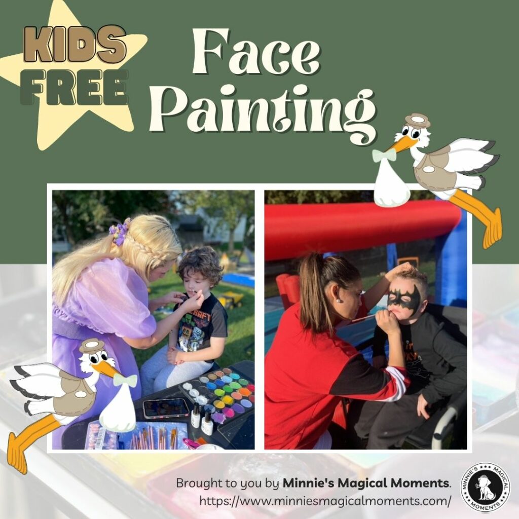 Face Painting. Baby Expo, South Jersey baby expo, vendor, baby shower