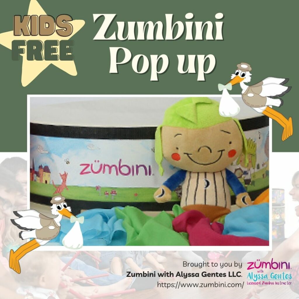 Zumbini Pop up. Baby Expo, South Jersey baby expo, vendor, baby shower